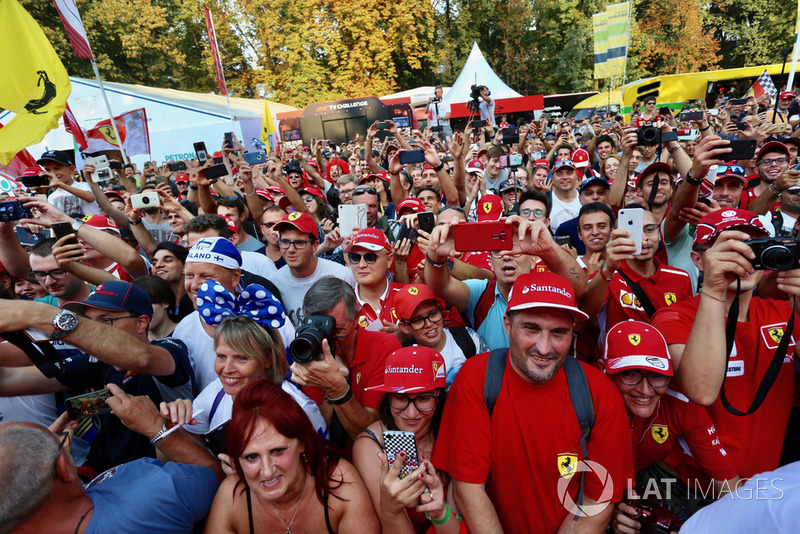 Fans at the Fan Zone
