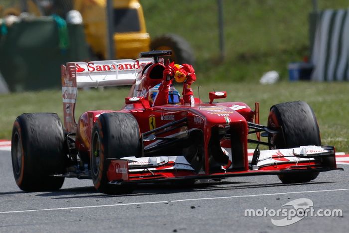 Il vincitore della gara Fernando Alonso, Ferrari F138