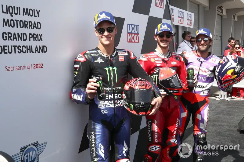 Fabio Quartararo, Yamaha Factory Racing  Francesco Bagnaia, Ducati Team Johann Zarco, Pramac Racing