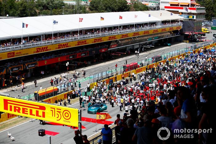 La parrilla previa a la carrera 