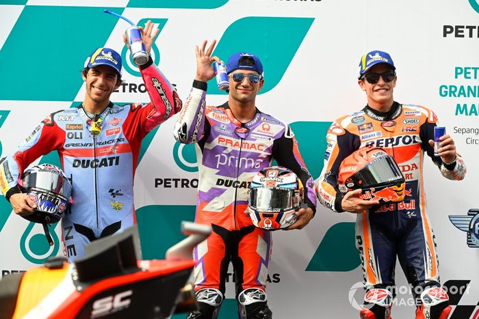 Enea Bastianini, Gresini Racing, Jorge Martin, Pramac Racing, Marc Marquez, Repsol Honda Team