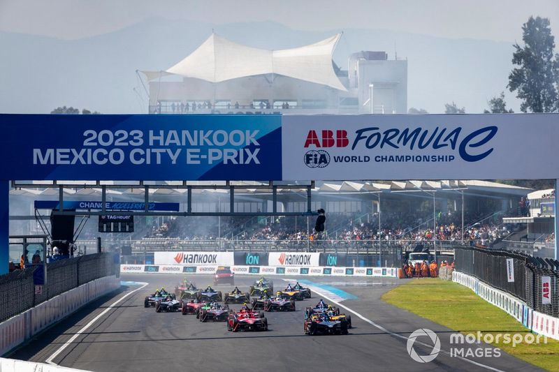 Lucas di Grassi, Mahindra Racing, Mahindra M9Electro, Jake Dennis, Andretti Autosport, Porsche 99 X Electric Gen3, Jake Hughes, McLaren, Nissan e-4ORCE 04, Andre Lotterer, Andretti Autosport, Porsche 99X Elect