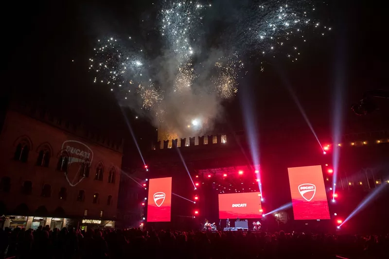 Celebrazione del Ducati Team