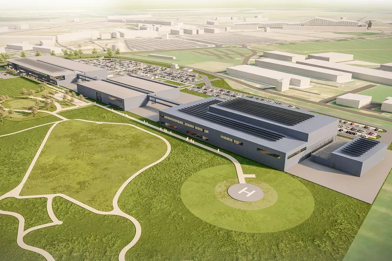 Aston Martin Silverstone factory rendering