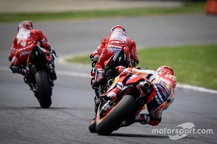 Danilo Petrucci, Ducati Team, Andrea Dovizioso, Ducati Team, Marc Marquez, Repsol Honda Team