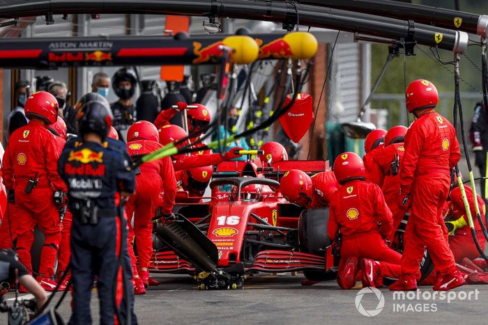 PitStop di Charles Leclerc, Ferrari SF1000, 