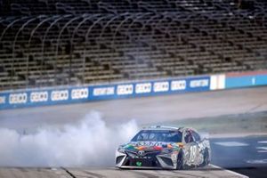 Race winner Kyle Busch, Joe Gibbs Racing, Toyota Camry