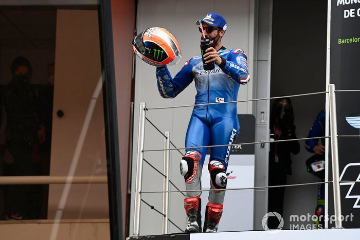 Podio: tercer lugar Alex Rins, Team Suzuki MotoGP