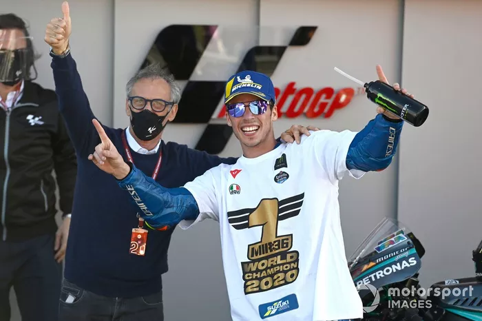 Joan Mir, Team Suzuki MotoGP, Franco Franco Uncini, FIM Grand Prix Safety Officer