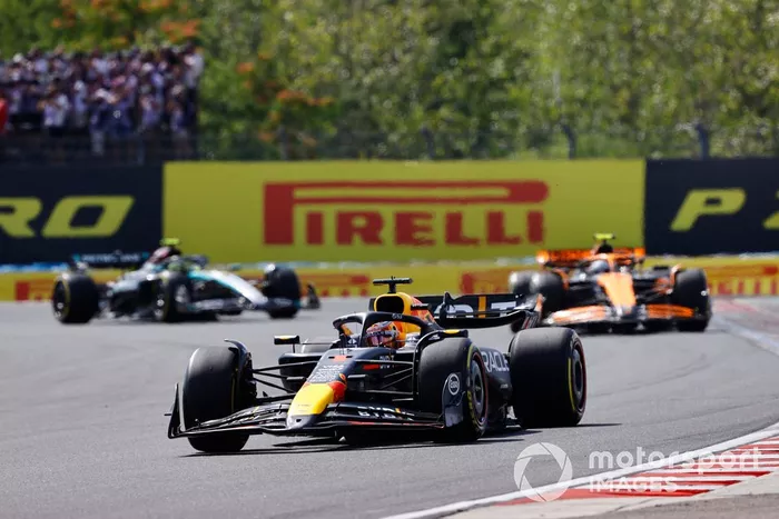 Max Verstappen, Red Bull Racing RB20, Lando Norris, McLaren MCL38, Lewis Hamilton, Mercedes F1 W15