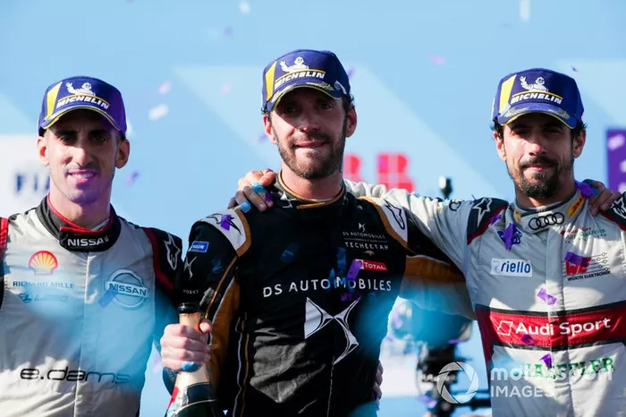 Vergne, Buemi e di Grassi, top-3 da temporada
