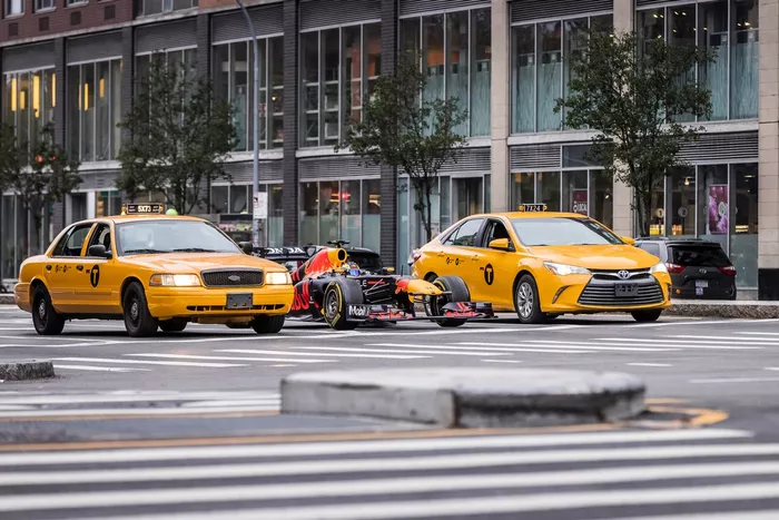 El Red Bull Racing RB7 en New York