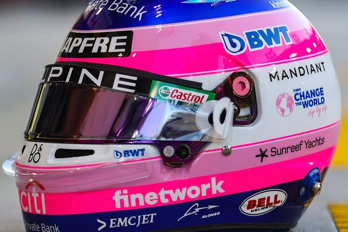 Casco de Fernando Alonso, Alpine F1 Team