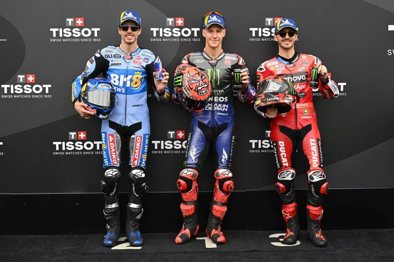 Fabio Quartararo, Yamaha Factory Racing, Alex Marquez, Gresini Racing, Francesco Bagnaia, Ducati Team