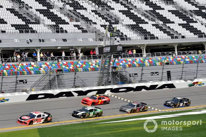 Christopher Bell, Joe Gibbs Racing, Toyota Supra Rheem and Brandon Jones, Joe Gibbs Racing, Toyota Supra Juniper