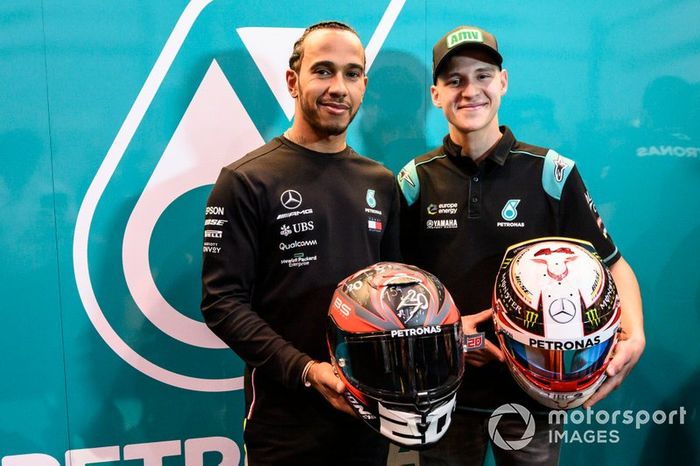 Hamilton , Fabio Quartararo, Petronas Yamaha SRT