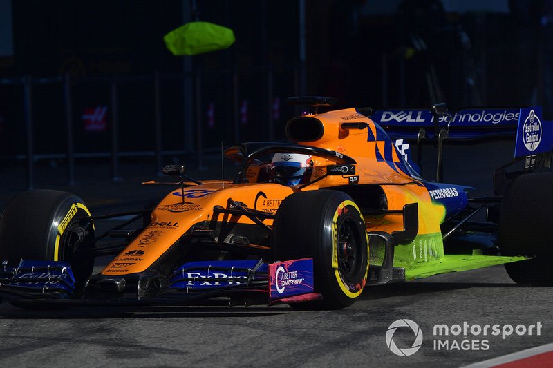 McLaren MCL34 with aero paint