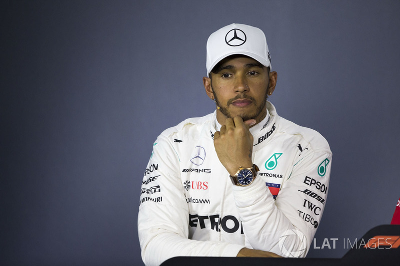 Lewis Hamilton, Mercedes-AMG F1 lors de la conférence de presse