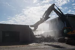 Paddock demolition