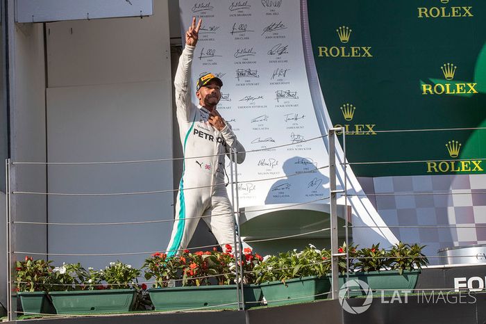 Lewis Hamilton, Mercedes-AMG F1 celebra su victoria en el GP de Hungría