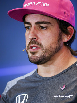 Fernando Alonso, McLaren, in the press conference