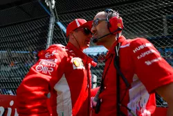 Kimi Raikkonen, Ferrari, in griglia
