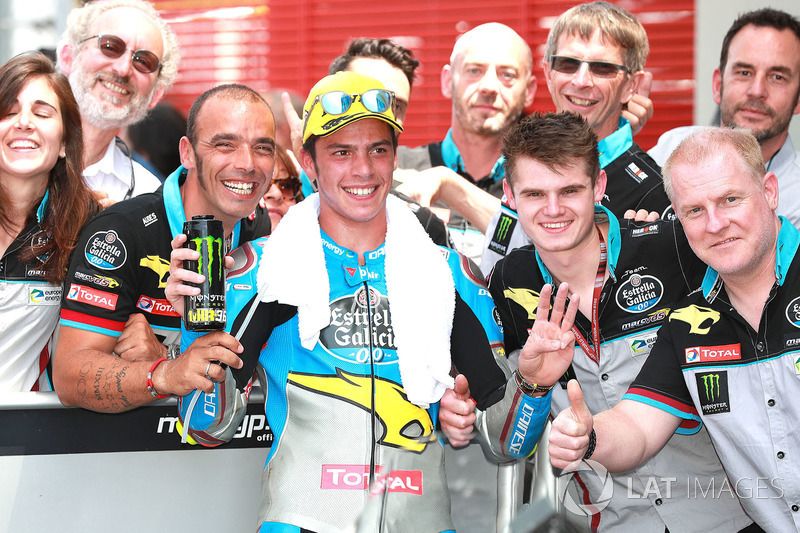 Third place Joan Mir, Marc VDS Moto2