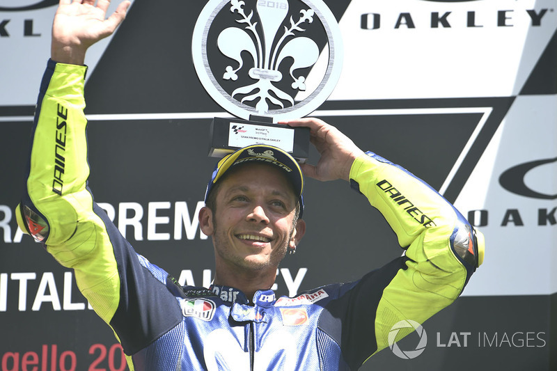 Podium: third place Valentino Rossi, Yamaha Factory Racing