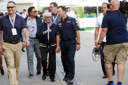 (Зліва направо): Берні Екклстоун, та Крістіан Хорнер, керівник Red Bull Racing Team