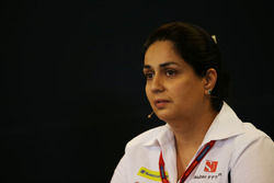 Monisha Kaltenborn, Sauber Team Principal in the FIA Press Conference