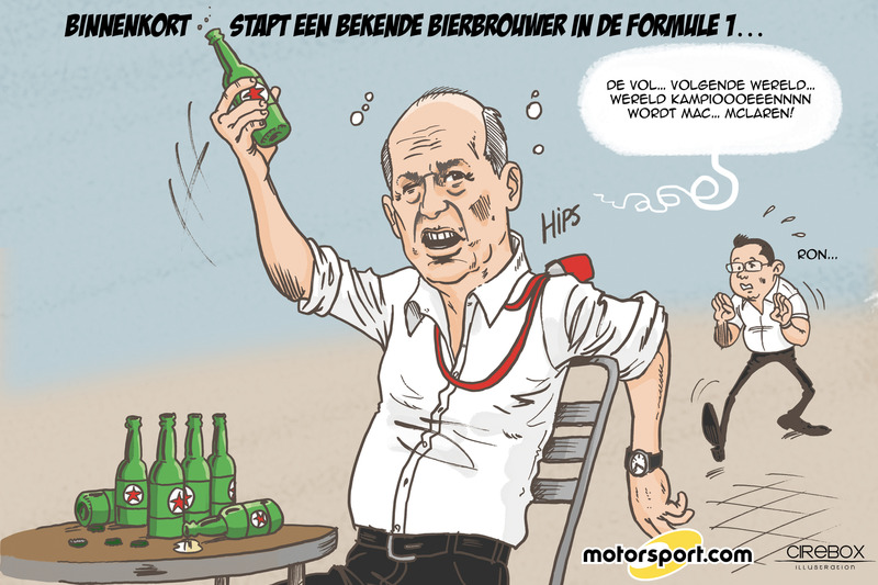 Bij welke GP maakte F1 bekend in zee te gaan met een groot Nederlands biermerk?