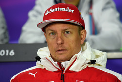 Kimi Raikkonen, Ferrari en la Conferencia de prensa de pilotos