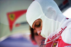 Sebastian Vettel, Ferrari on the grid