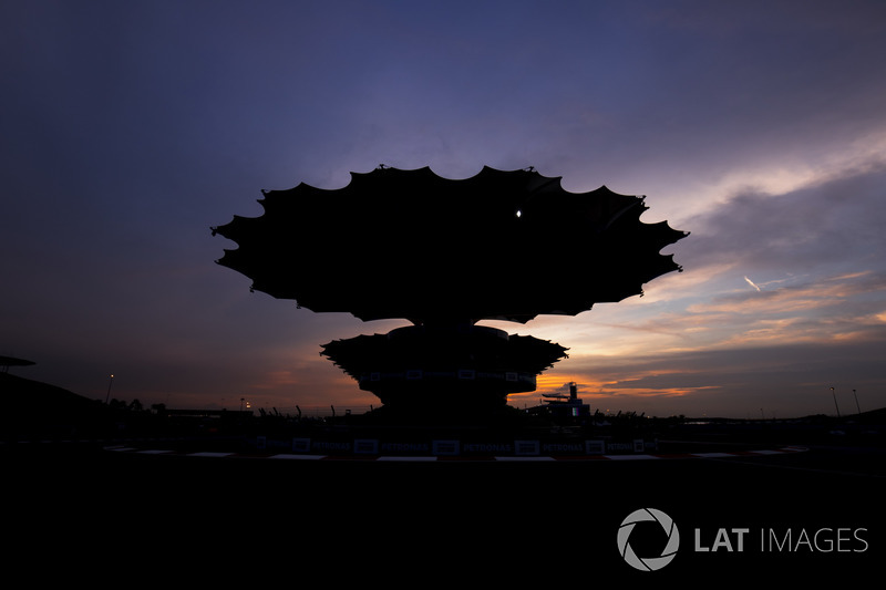 Sun rises at the Sepang Circuit