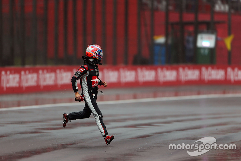 Abandon - Romain Grosjean (Haas F1)
