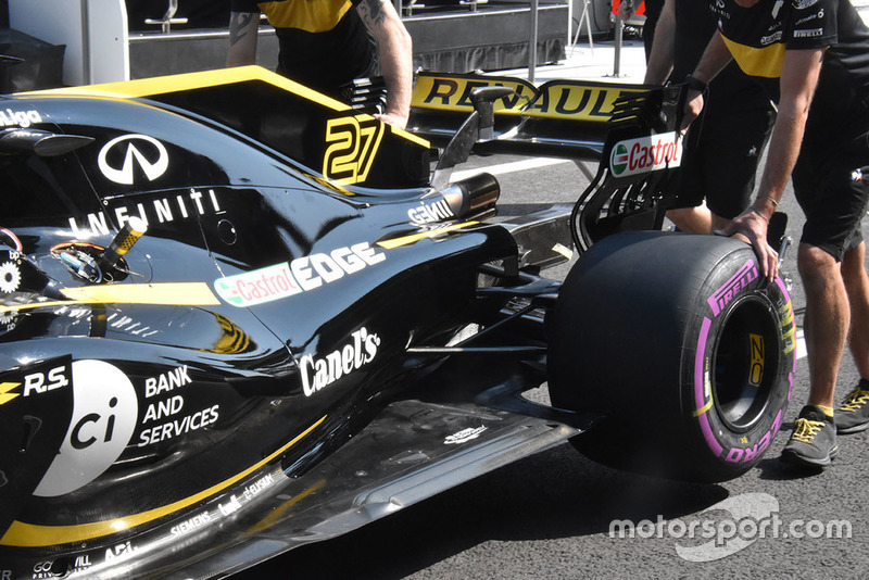 Aileron arrière de la Renault Sport F1 Team R.S. 18