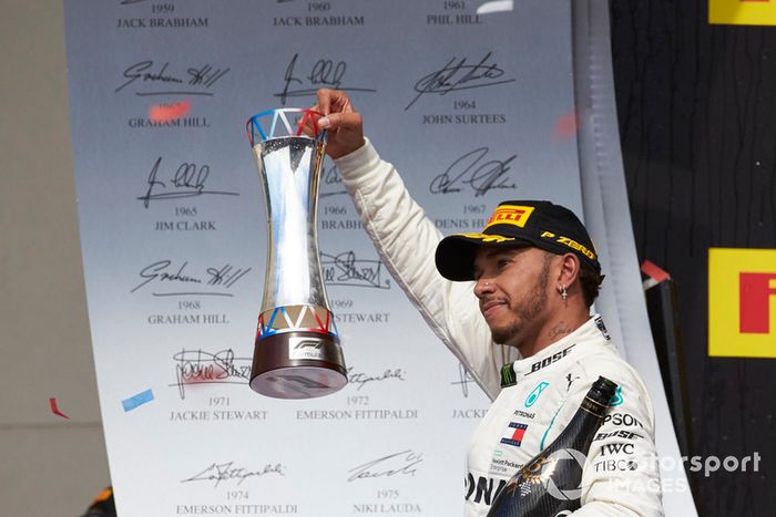 Podio: tercer lugar Lewis Hamilton, Mercedes AMG F1