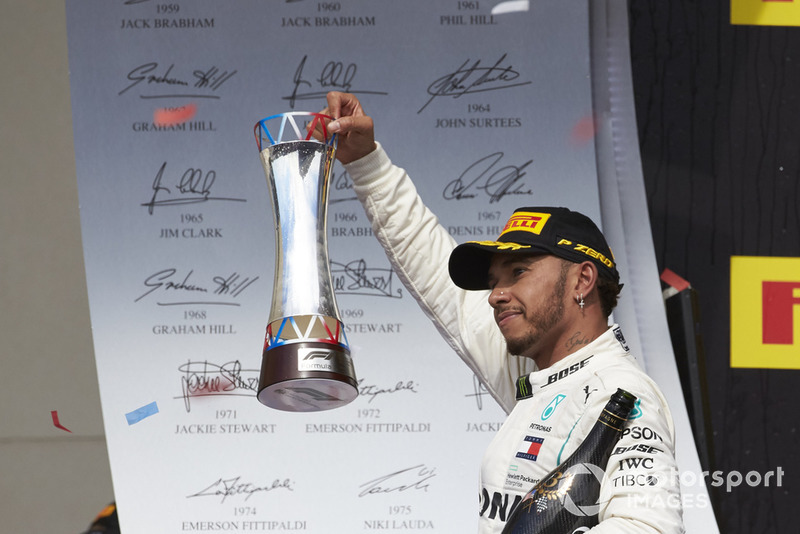 Podio: tercer lugar Lewis Hamilton, Mercedes AMG F1