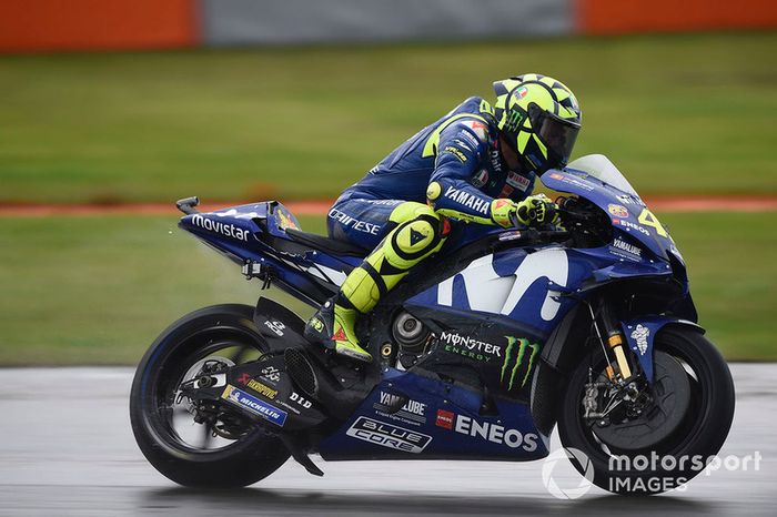 Valentino Rossi, Yamaha Factory Racing, after crash