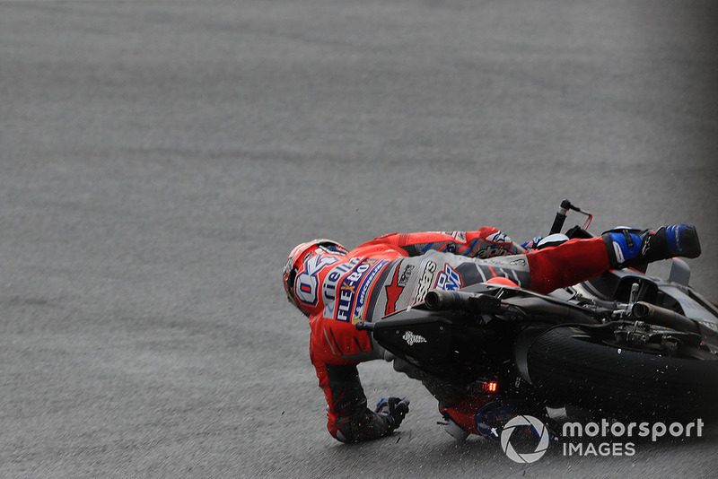 Andrea Dovizioso, Ducati Team caída