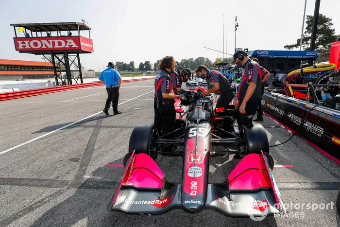 Alex Palou,  Dale Coyne Racing with Team Goh Honda, crew