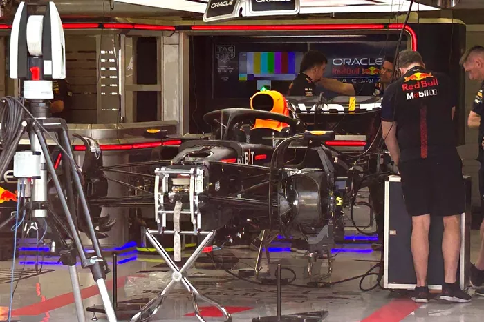 Aspectos del garaje de Red Bull Racing