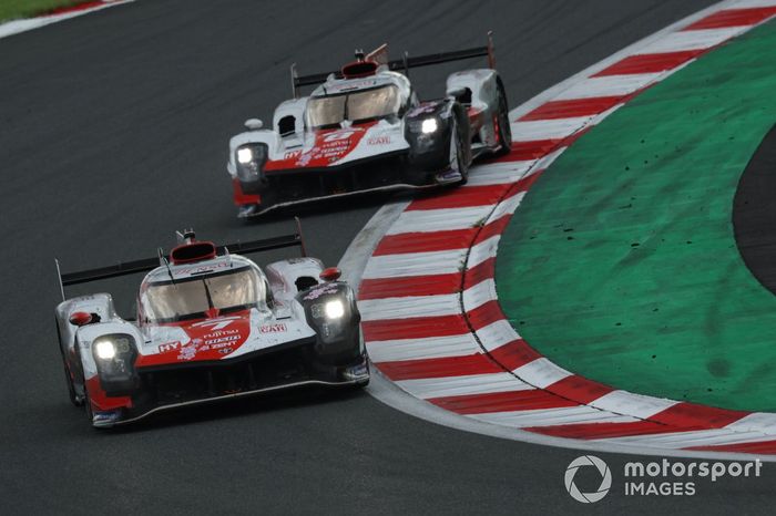 #7 Toyota Gazoo Racing Toyota GR010 - Hybrid: Mike Conway, Kamui Kobayashi, José María López, #8 Toyota Gazoo Racing Toyota GR010 - Hybrid: Sebastien Buemi, Brendon Hartley, Ryo Hirakawa