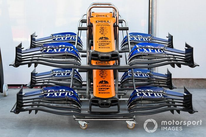Alerones delanteros del McLaren MCL34 