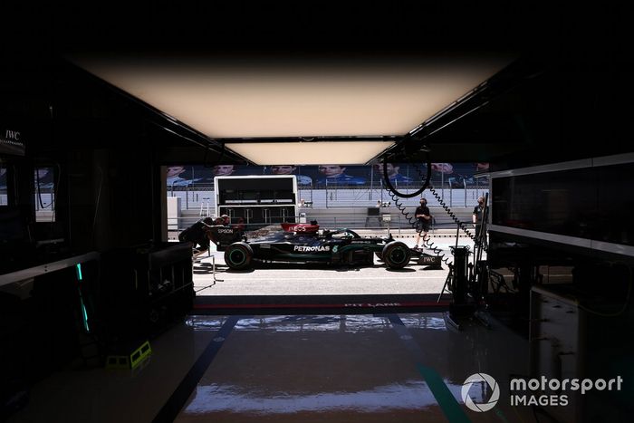 El coche de Lewis Hamilton, Mercedes W12 