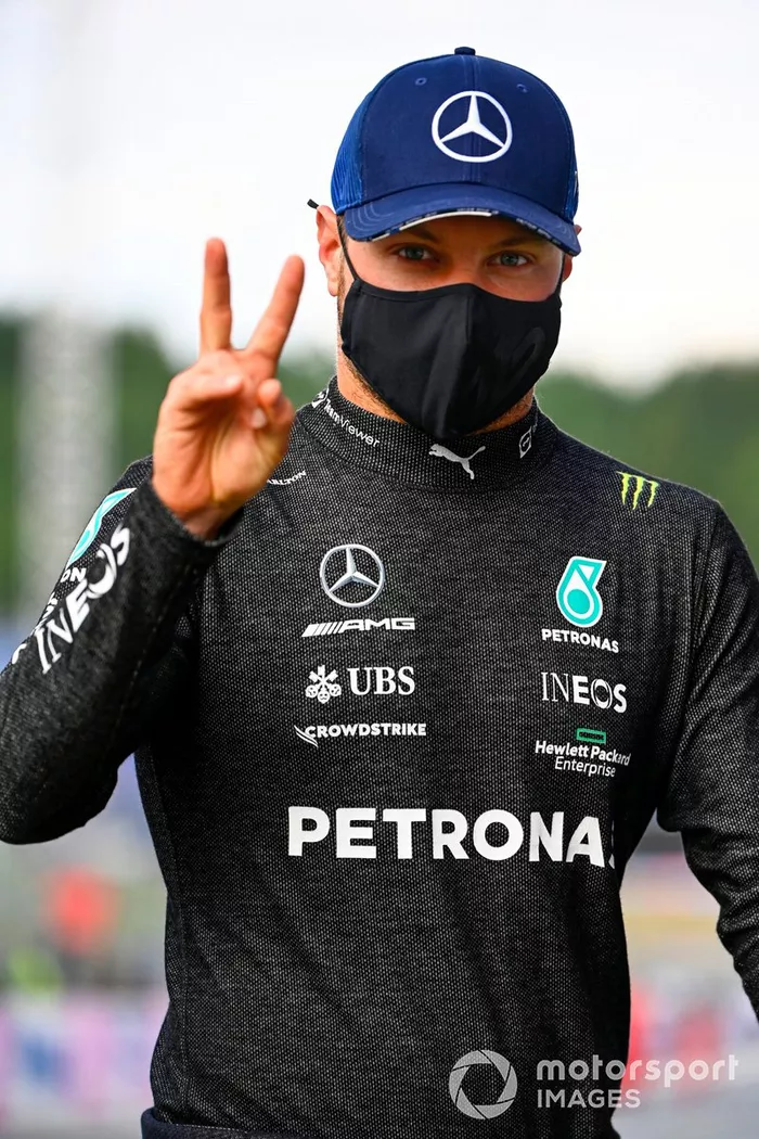 Segundo lugar Valtteri Bottas, Mercedes