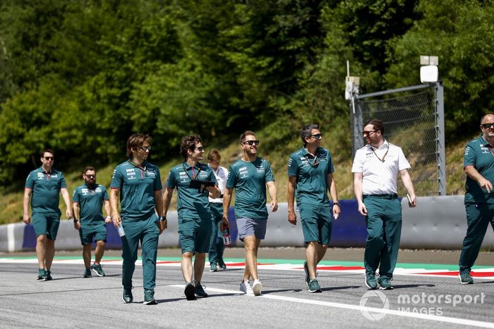 Sebastian Vettel, Aston Martin, recorre la pista del Red Bull Ring