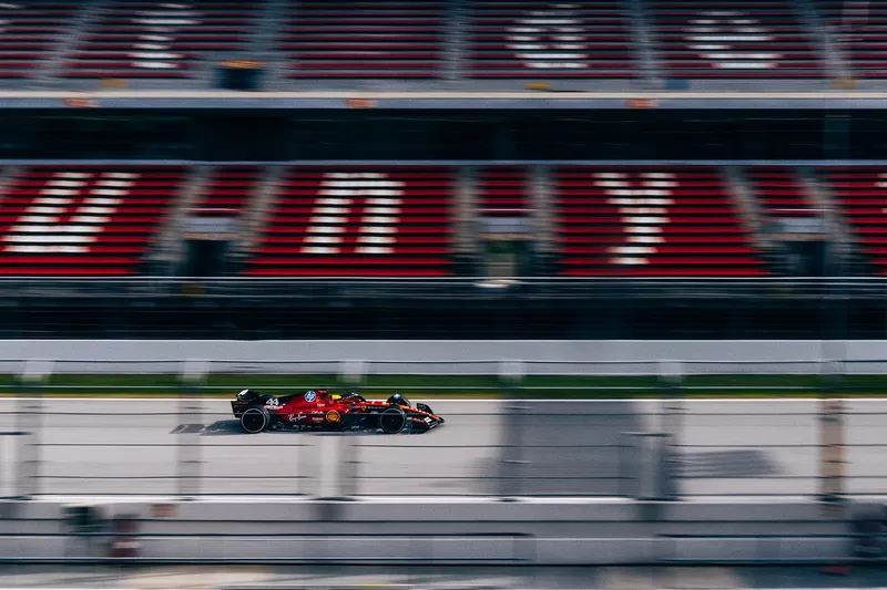Lewis Hamilton, Ferrari Test Barcelona