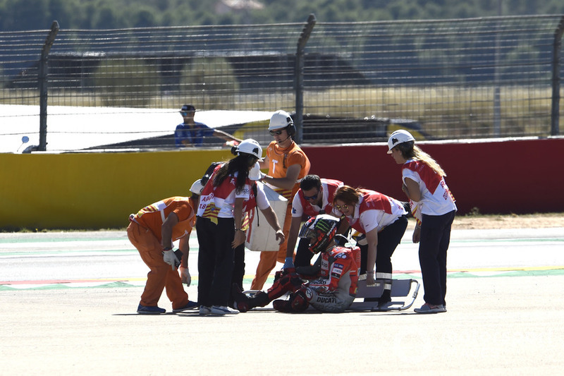 Jorge Lorenzo après sa chute