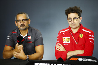 Ben Agathangelou, , Haas F1, and Mattia Binotto, Ferrari